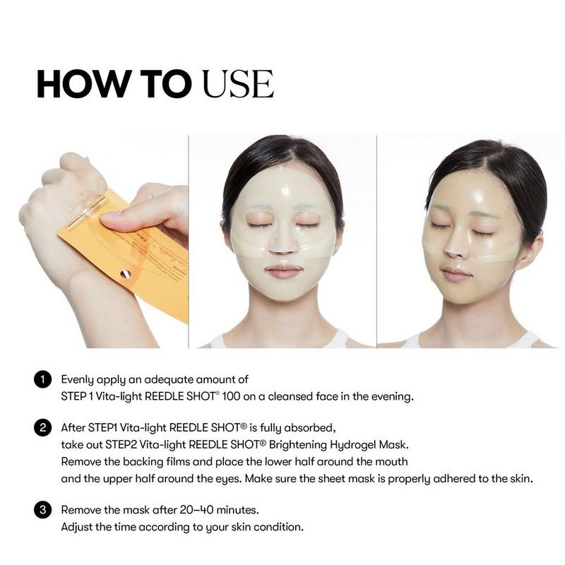 VT : Vita-light Reedle Shot 100 2 Step Hydrogel Mask