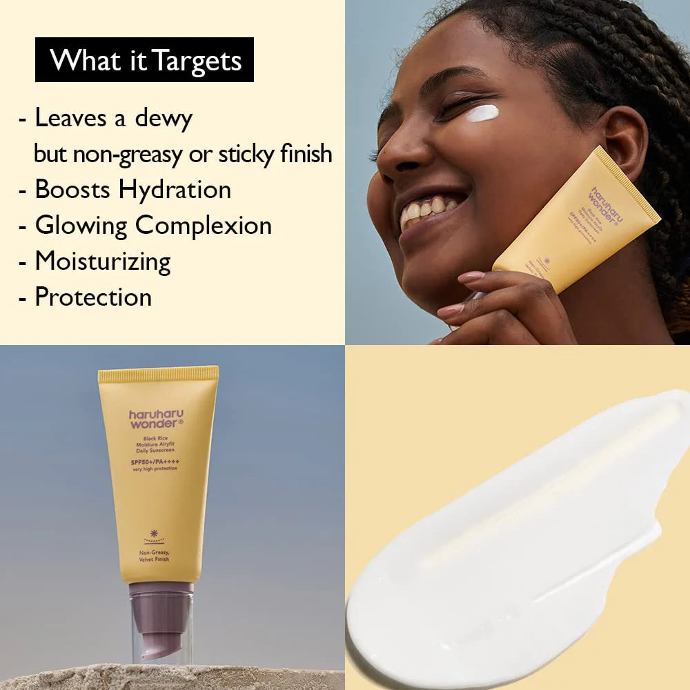 haruharu wonder : Black Rice Moisture Airyfit Sunscreen