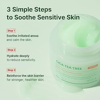 AVCA : Cica Tea Tree Quick Calming Soothing Cream