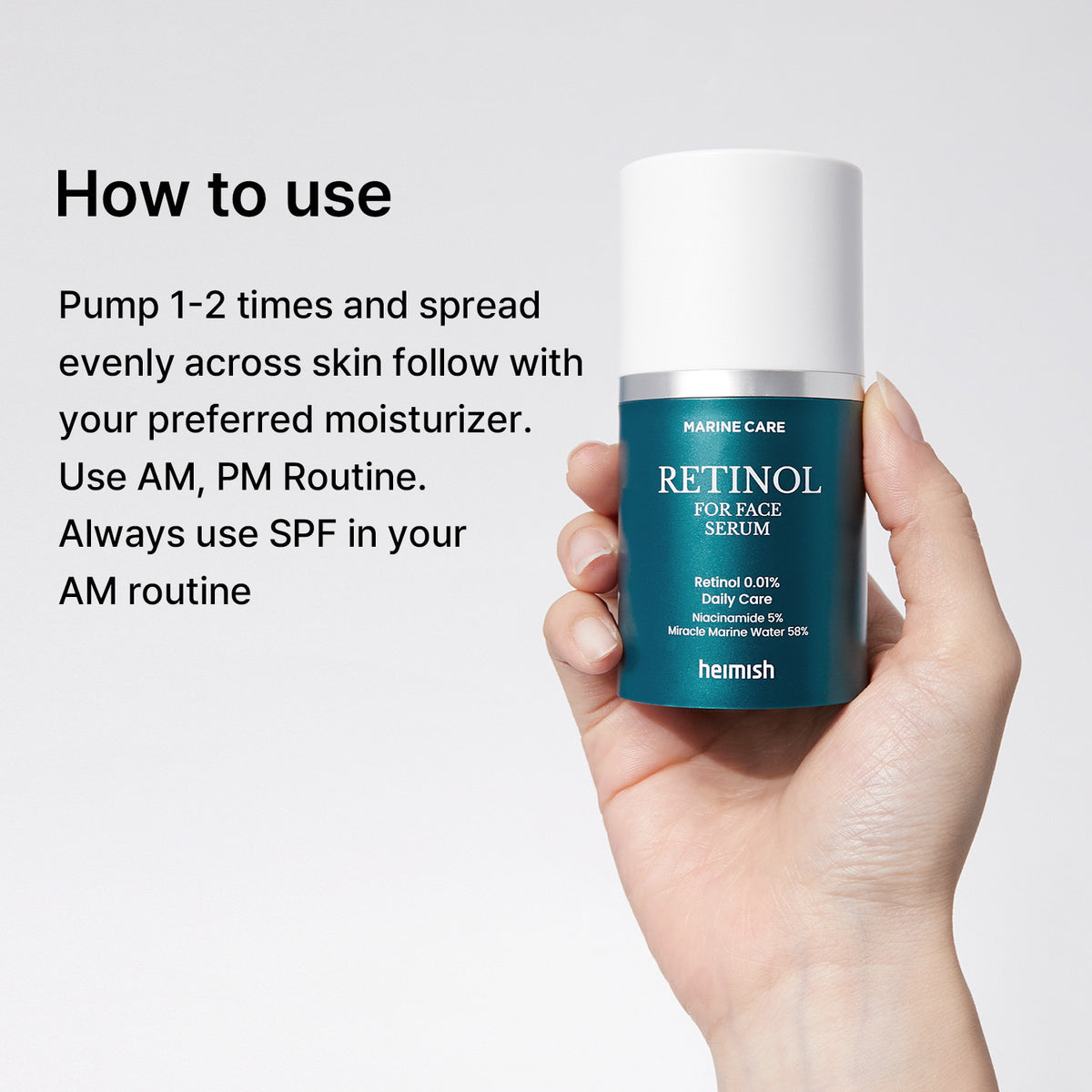heimish : Marine Care Retinol For Face Serum