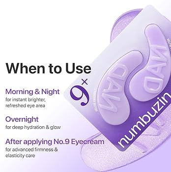 numbuzin : No.9 NAD+ Collagen Under Eye Patches
