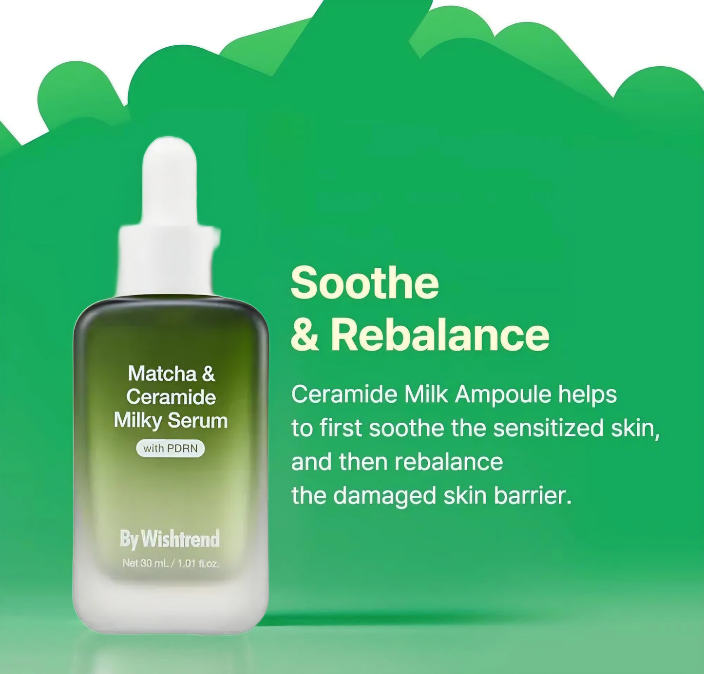 By Wishtrend - Matcha & Ceramide Milky Serum