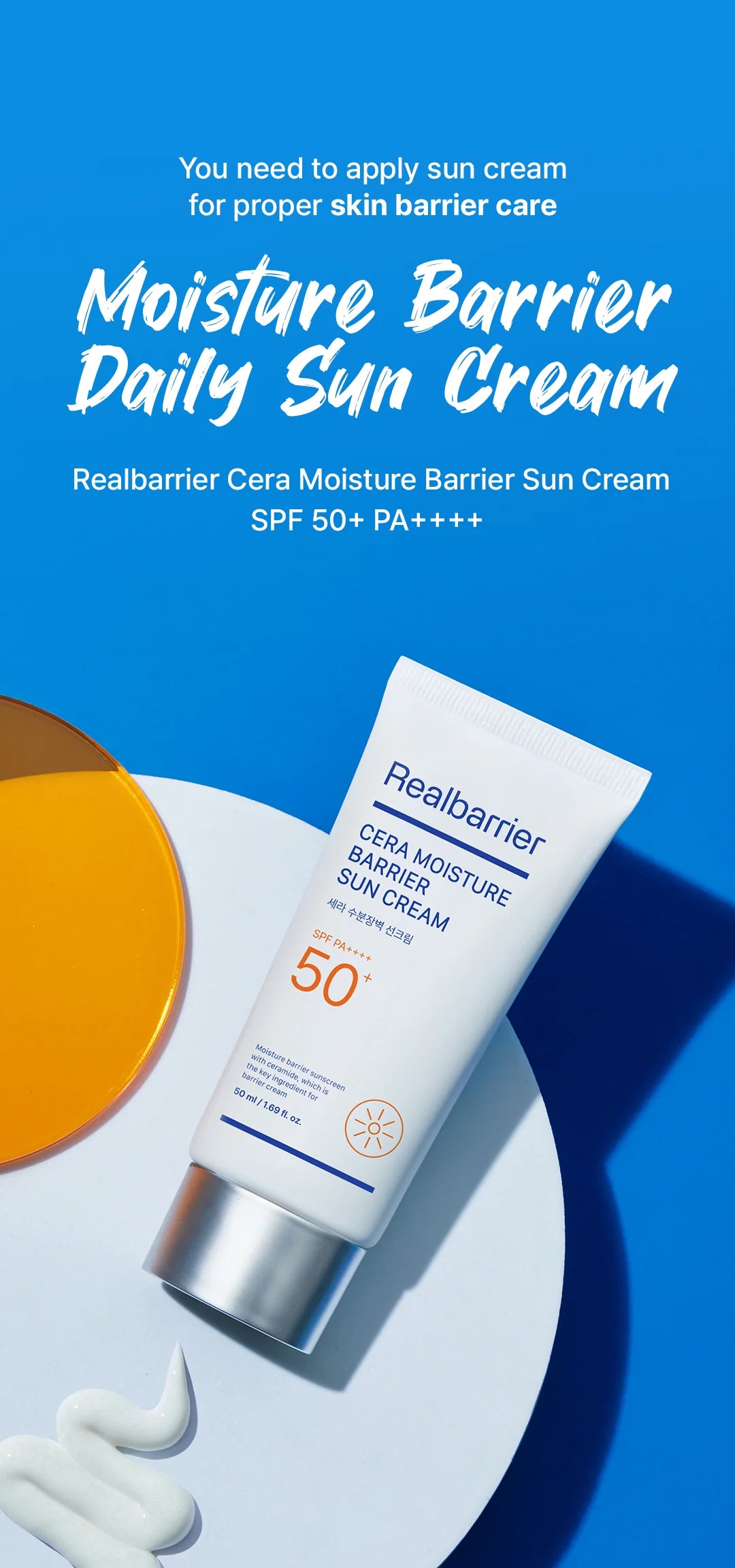 Realbarrier : Cera moisture Barrier Sun Cream