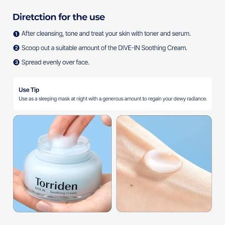 Torriden : DIVE-IN Low Molecular Hyaluronic Acid Soothing Cream
