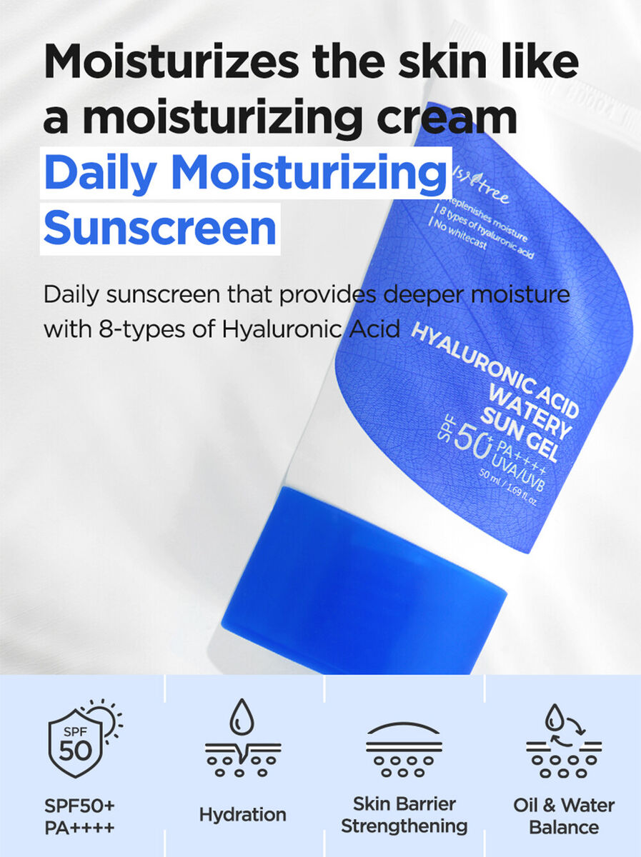 Isntree : Hyaluronic Acid Watery Sun Gel