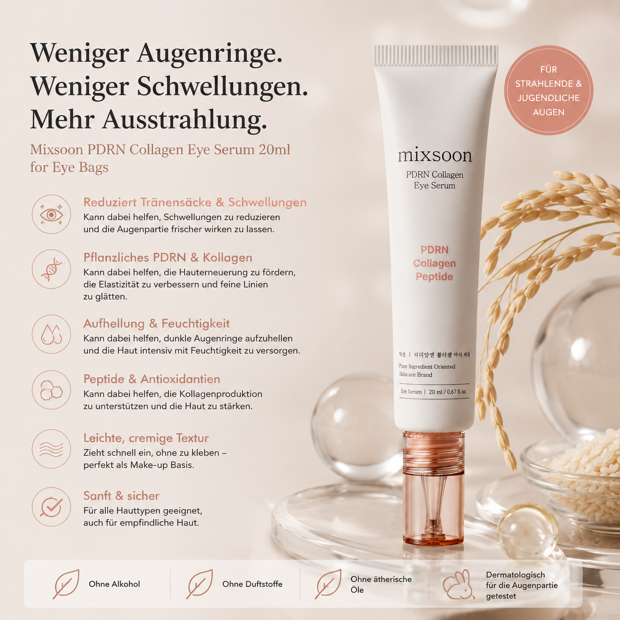mixsoon : PDRN Collagen Eye Serum