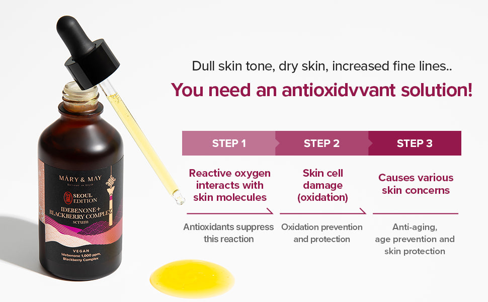 Mary&May : Idebenone + Blackberry Complex Serum