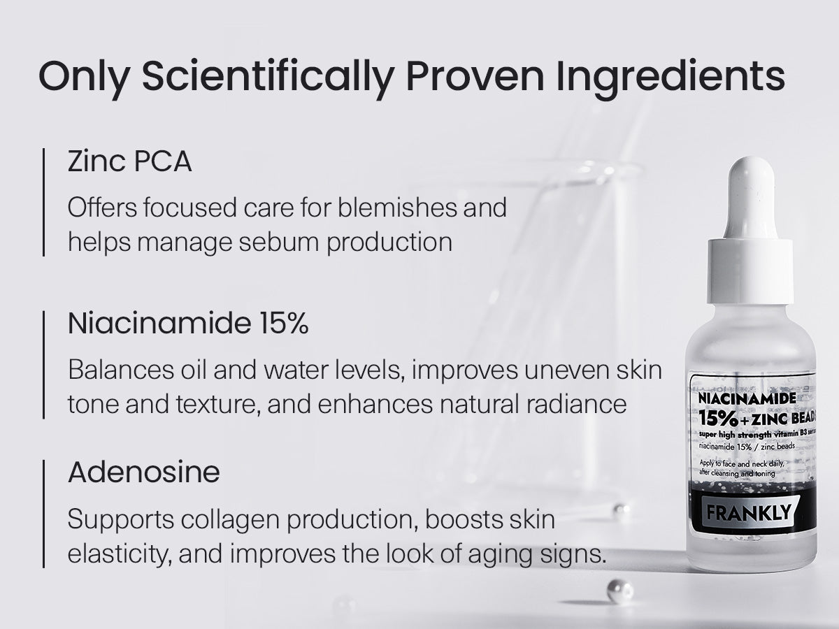 FRANKLY : Niacinamide 15% + Zinc Beads Serum