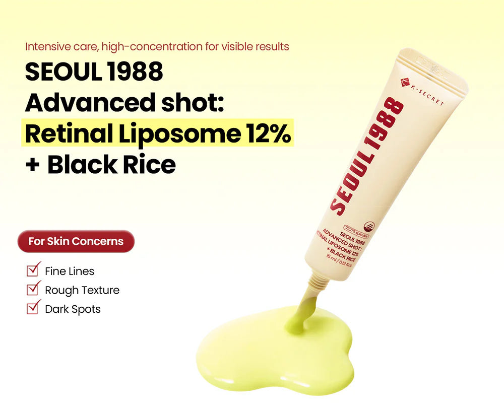KSECRET : SEOUL 1988 Advanced Shot : Retinal Liposome 12% + Black Rice