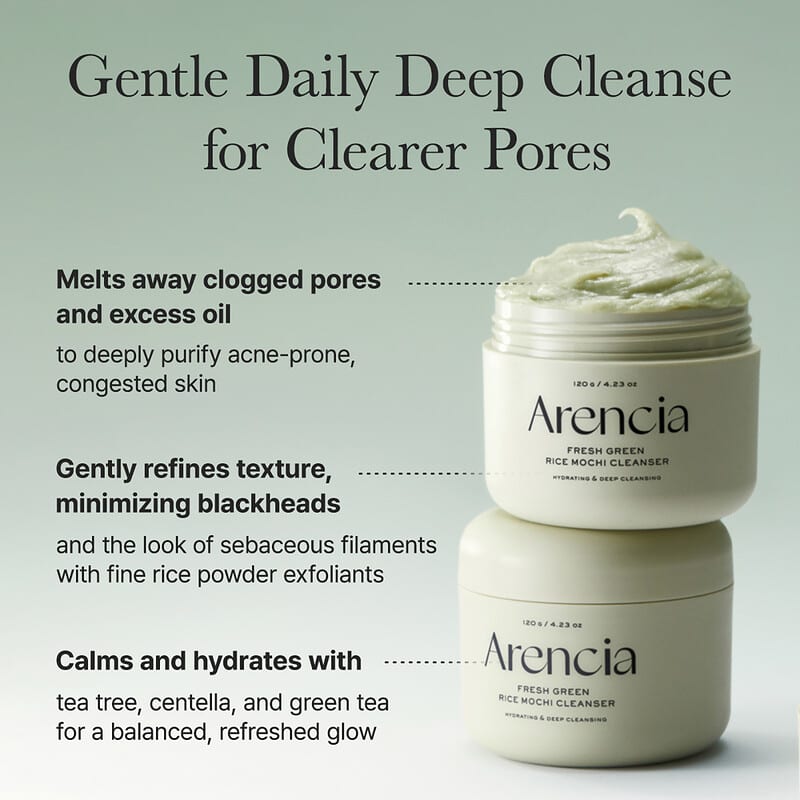 Arencia : Fresh Green Rice Mochi Cleanser