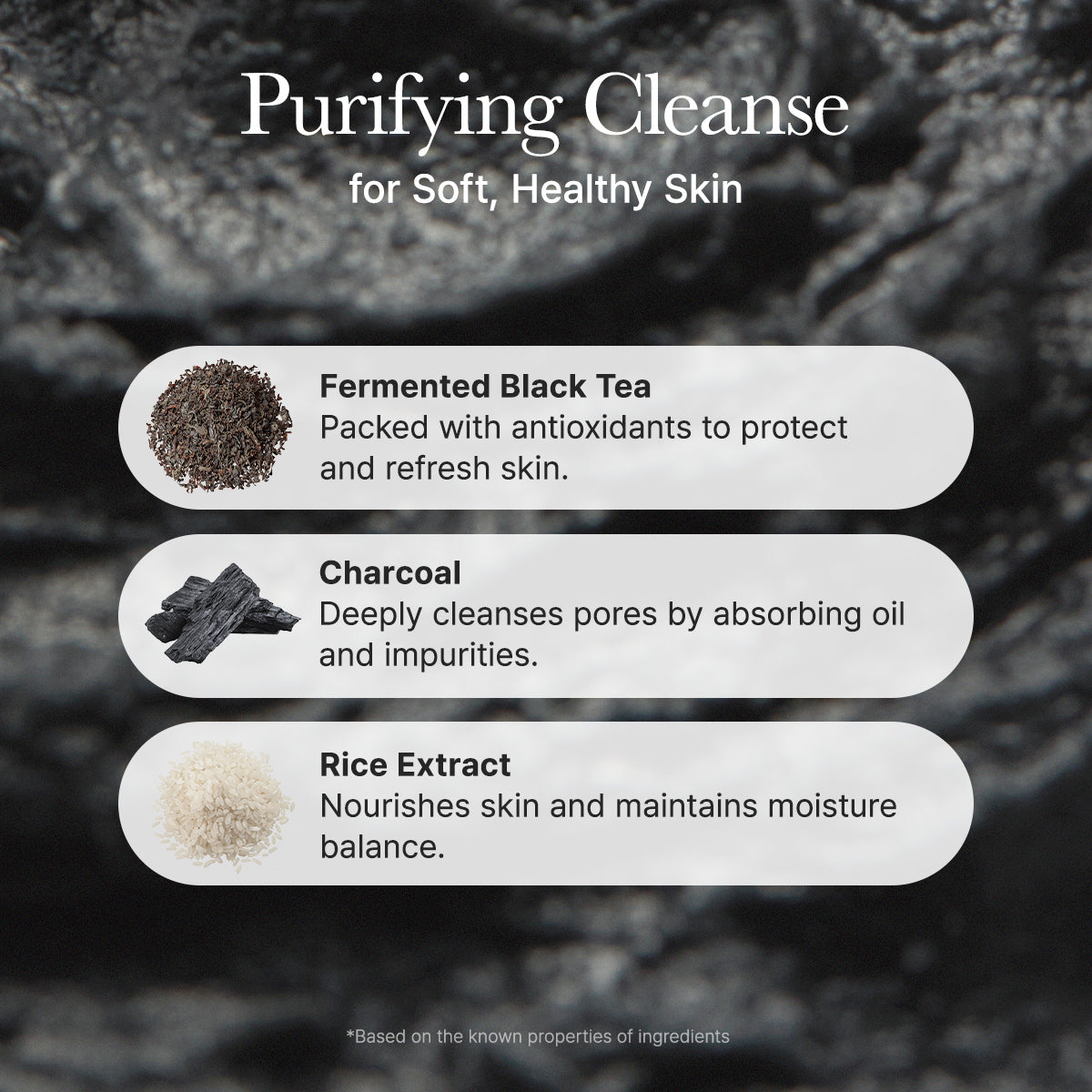 Arencia : Black Tea Rice Mochi Cleanser