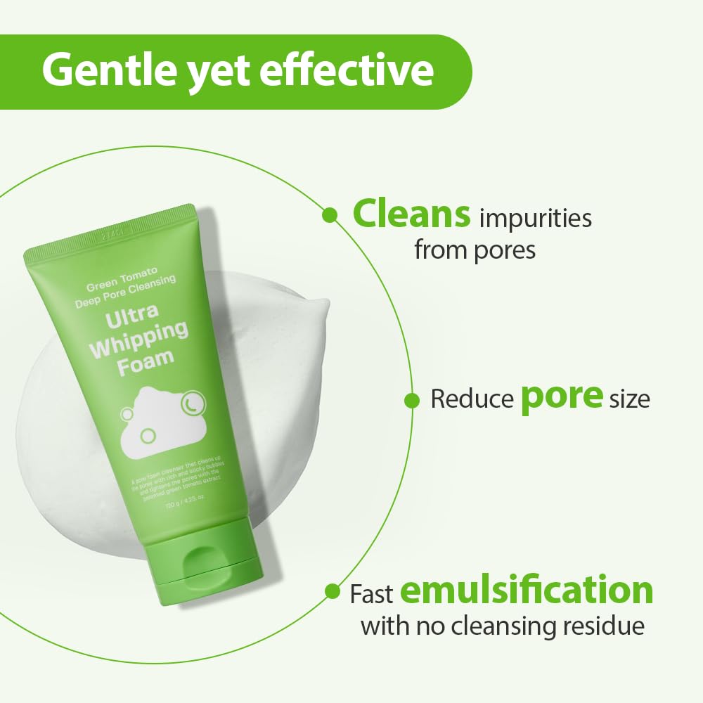 SUNGBOON EDITOR : Green Tomato Deep Pore Cleansing Ultra Whipping Foam