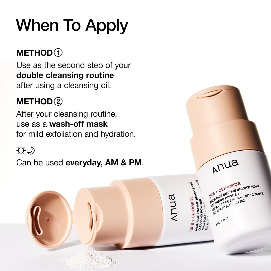 Anua : Rice Enzyme Brightening Cleansing Powder