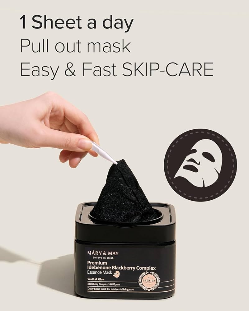 Mary&May : Premium Idebenone Blackberry Complex Essence Mask