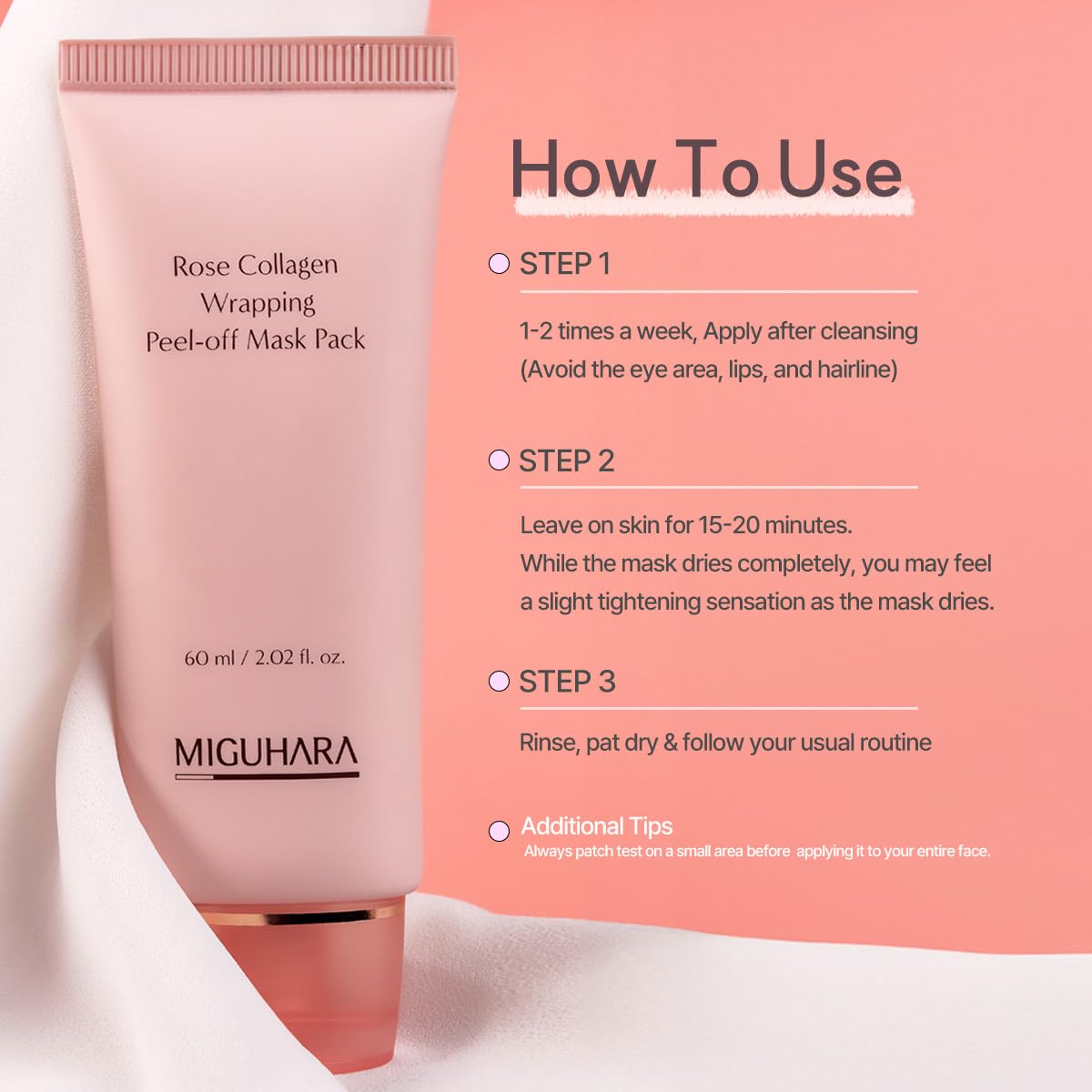 MIGUHARA : Rose Collagen Wrapping Peel-off Mask Pack