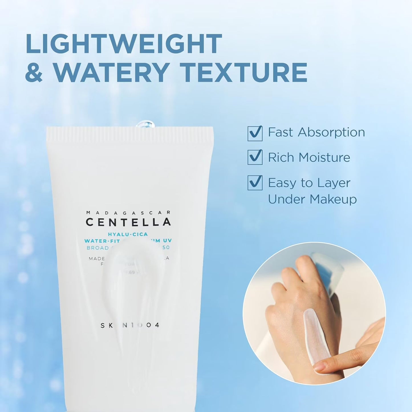 SKIN1004 : Madagascar Centella Hyalu-Cica Water-Fit Sun Serum