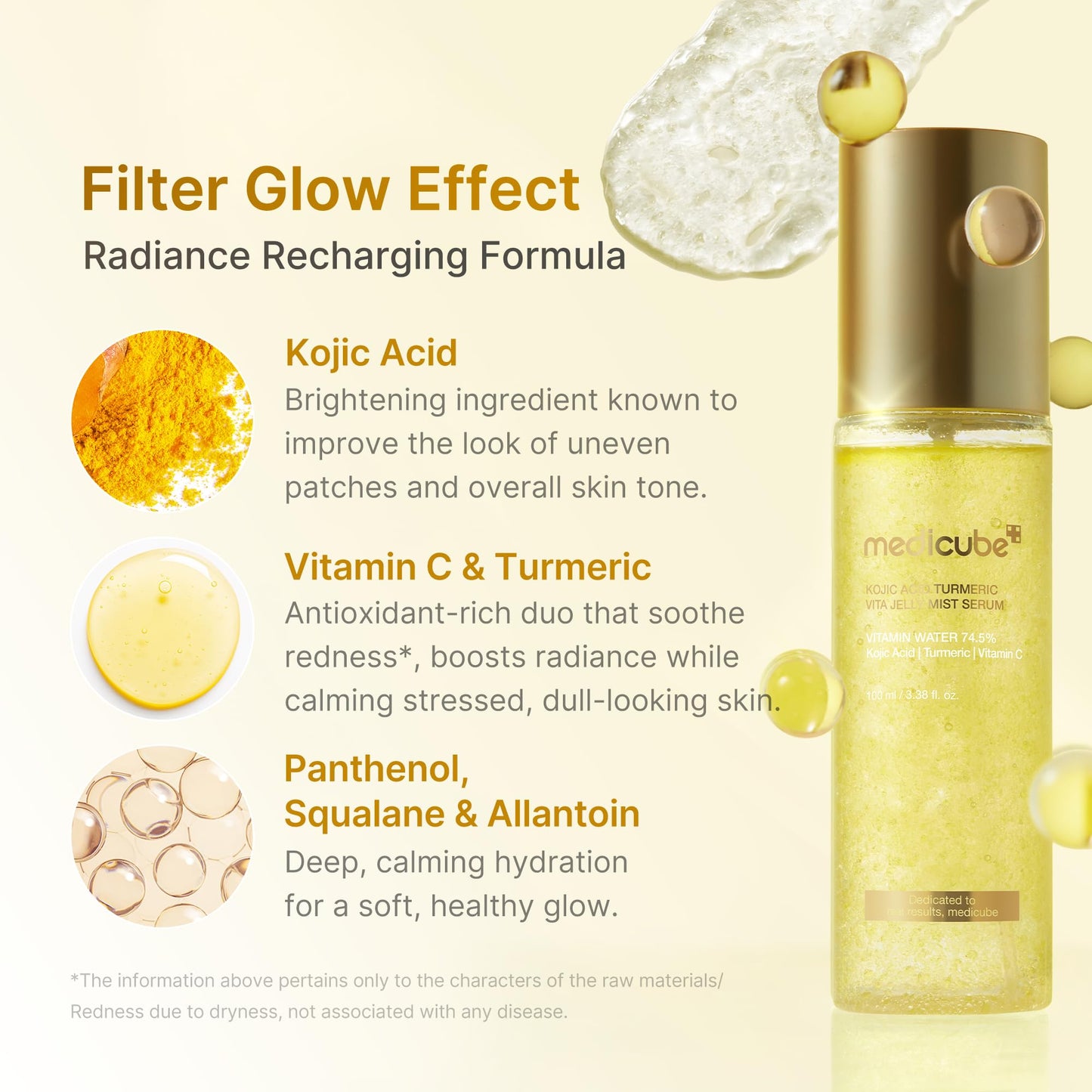 medicube : Kojic Acid Turmeric Vita Jelly Mist Serum