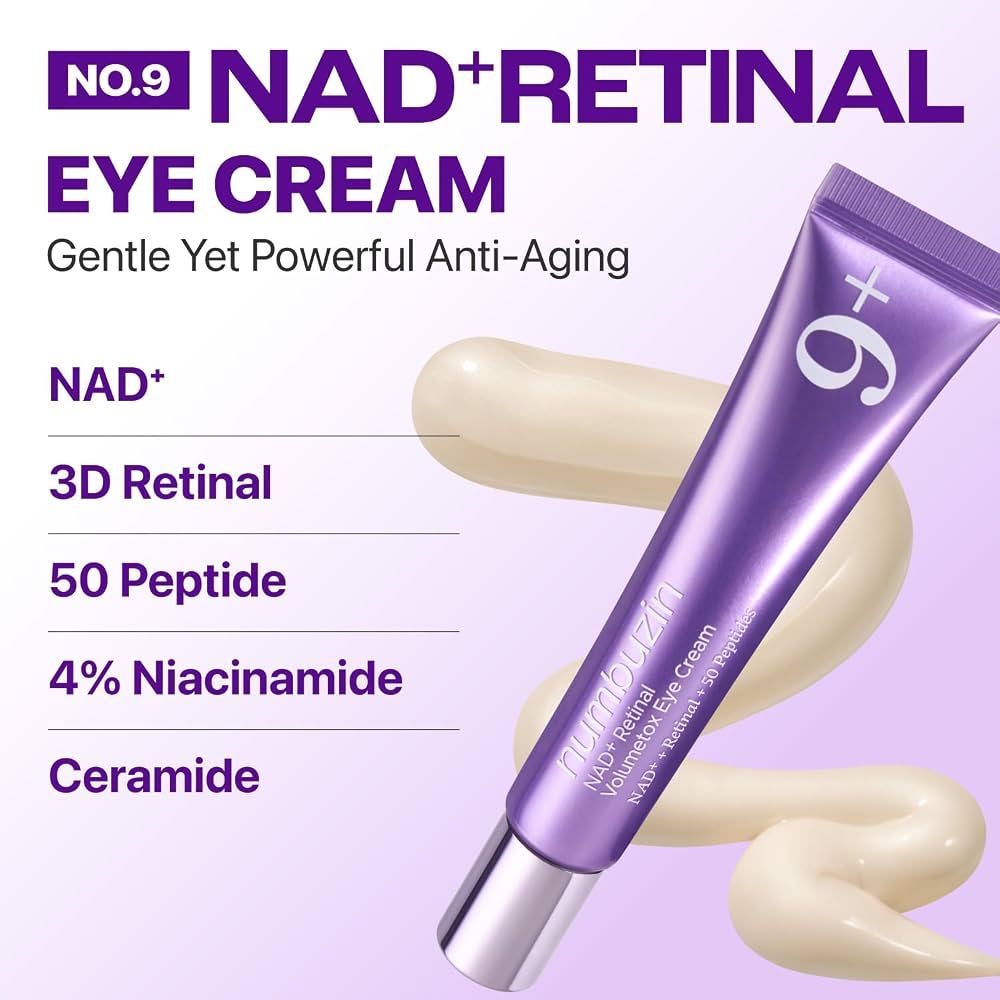 numbuzin : No.9 NAD+ Retinal Volumetox Eye Cream