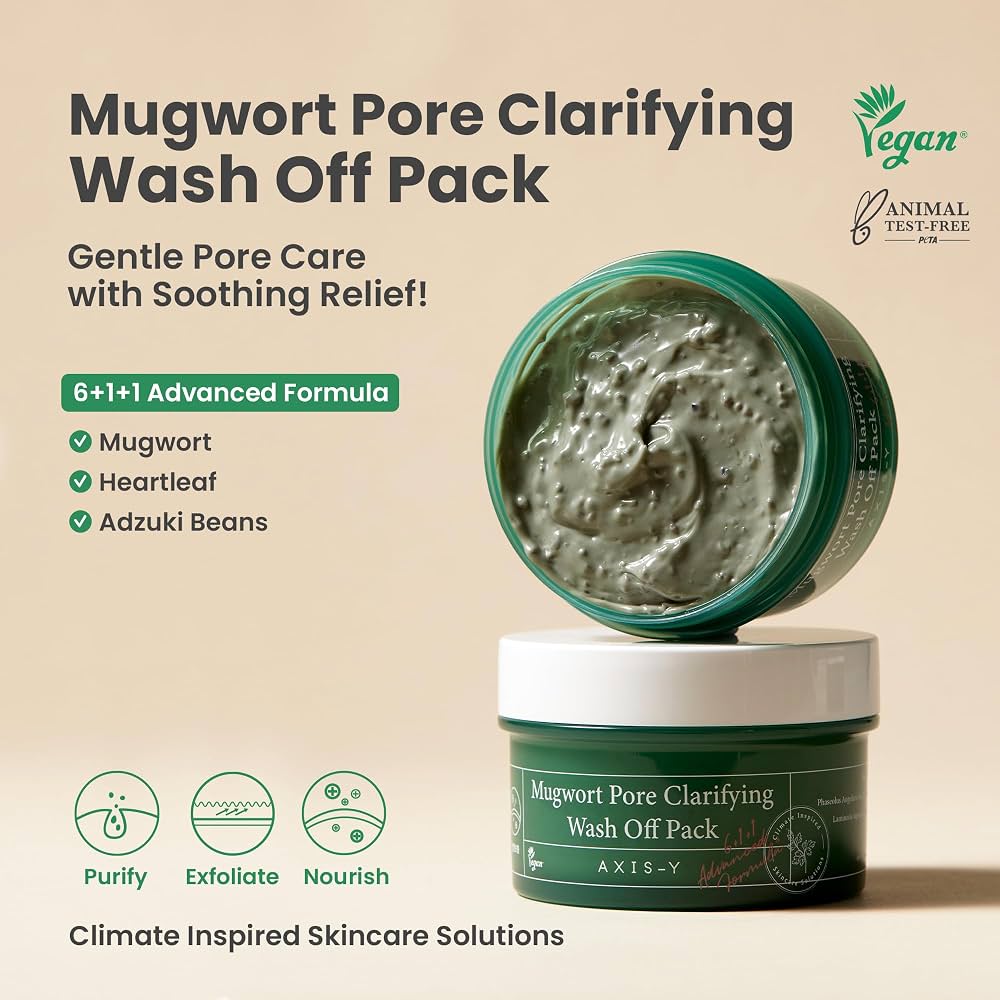 AXIS-Y : Mugwort Pore Clarifying Wash Off Pack