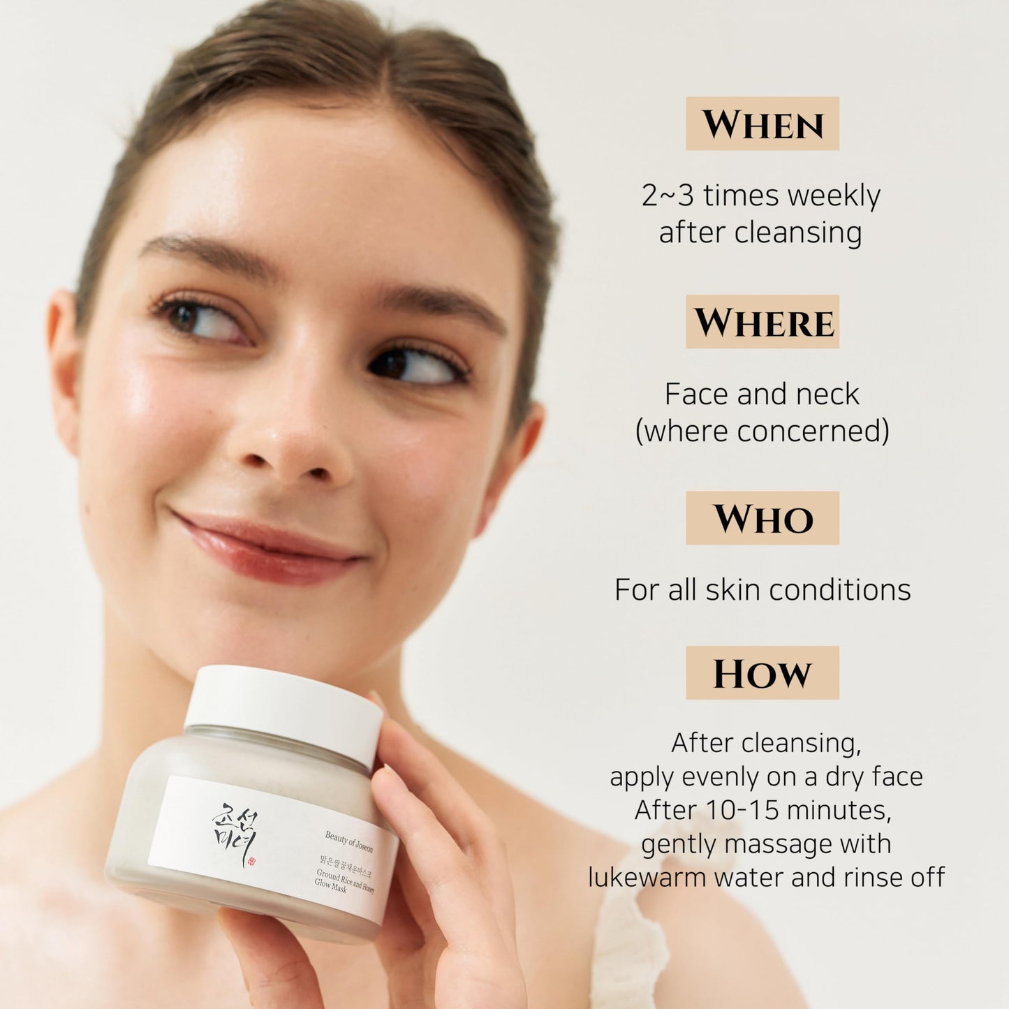 Beauty of Joseon : Ground Rice and Honey Glow Mask