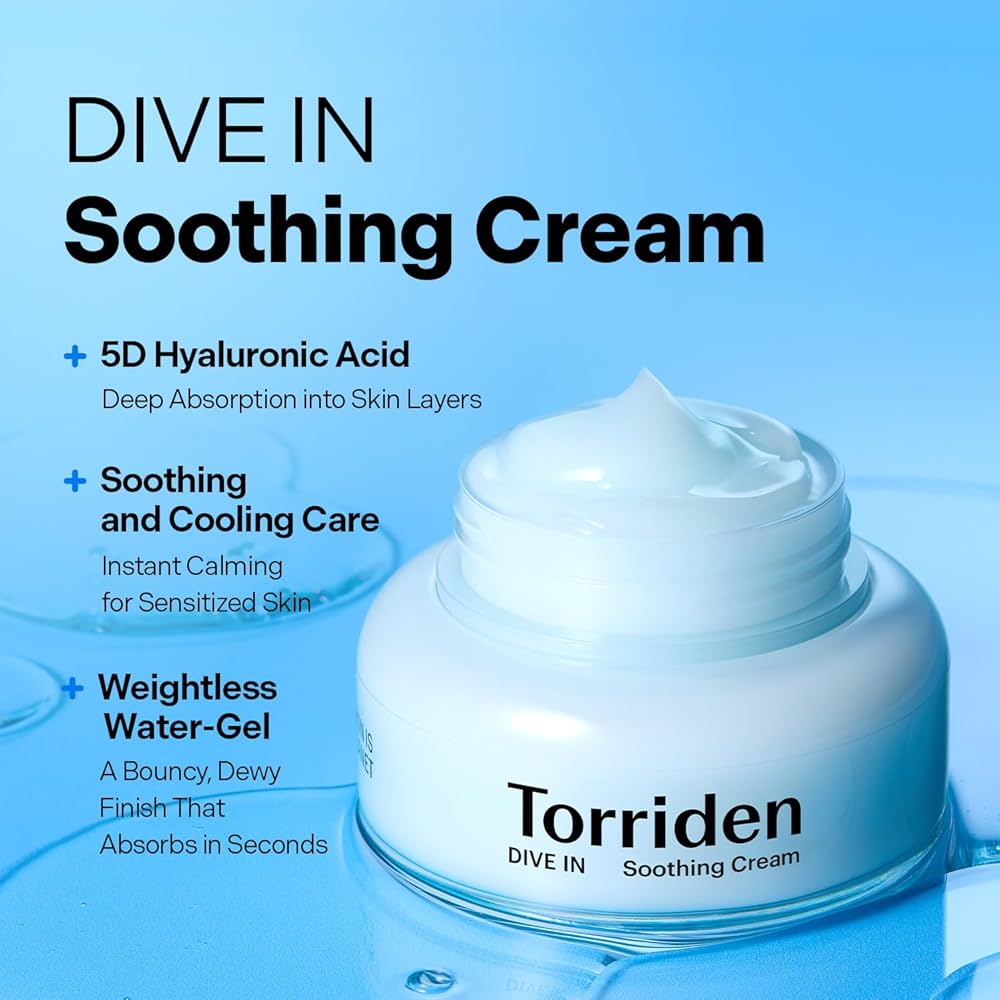 Torriden : DIVE-IN Low Molecular Hyaluronic Acid Soothing Cream
