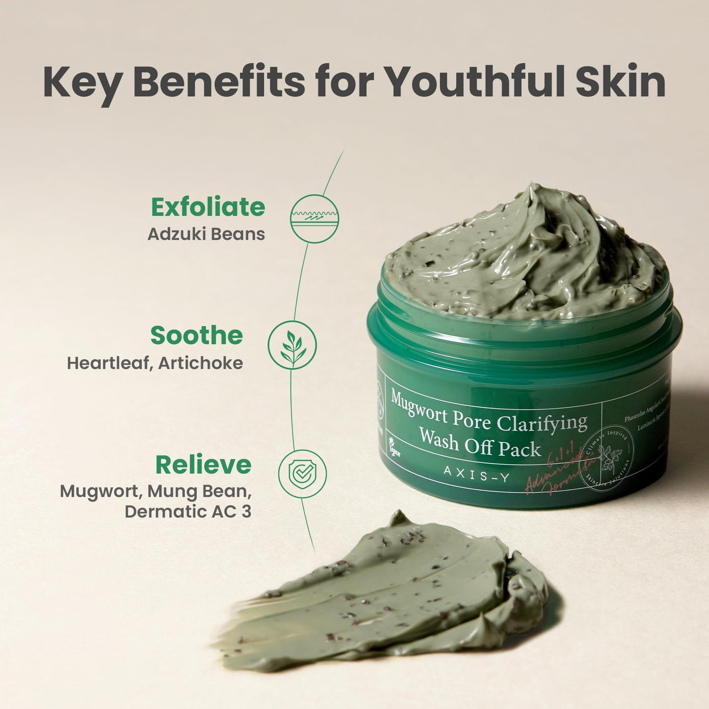 AXIS-Y : Mugwort Pore Clarifying Wash Off Pack