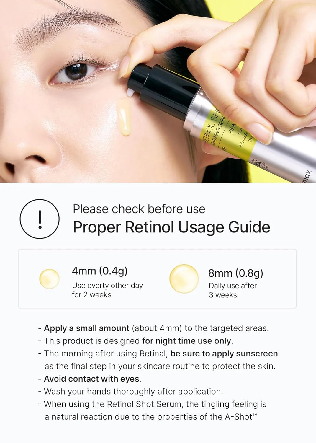 celimax : The Vita-A Retinol Shot Tightening Serum