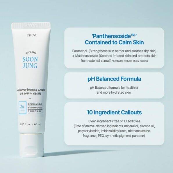 ETUDE : Soon Jung 2x Barrier Intensive Cream