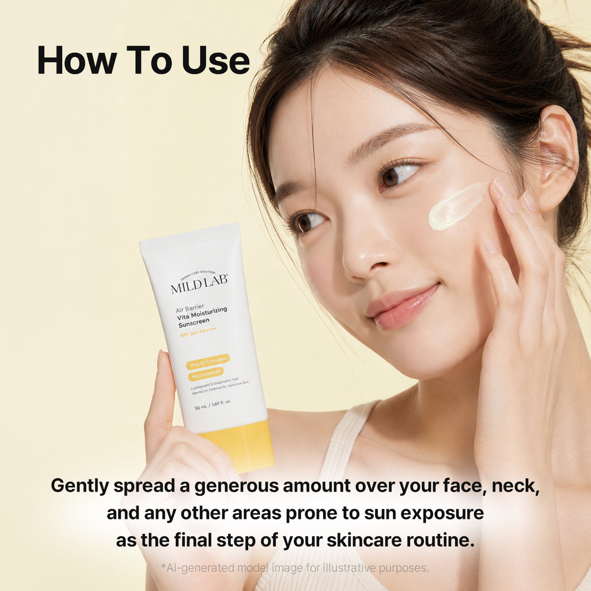 MILDLAB : Air Barrier Vita Moisturizing Sunscreen