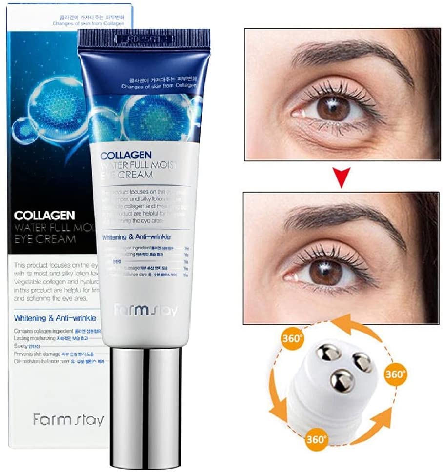 Farmstay : Collagen Water Full Moist Rolling Eye Serum