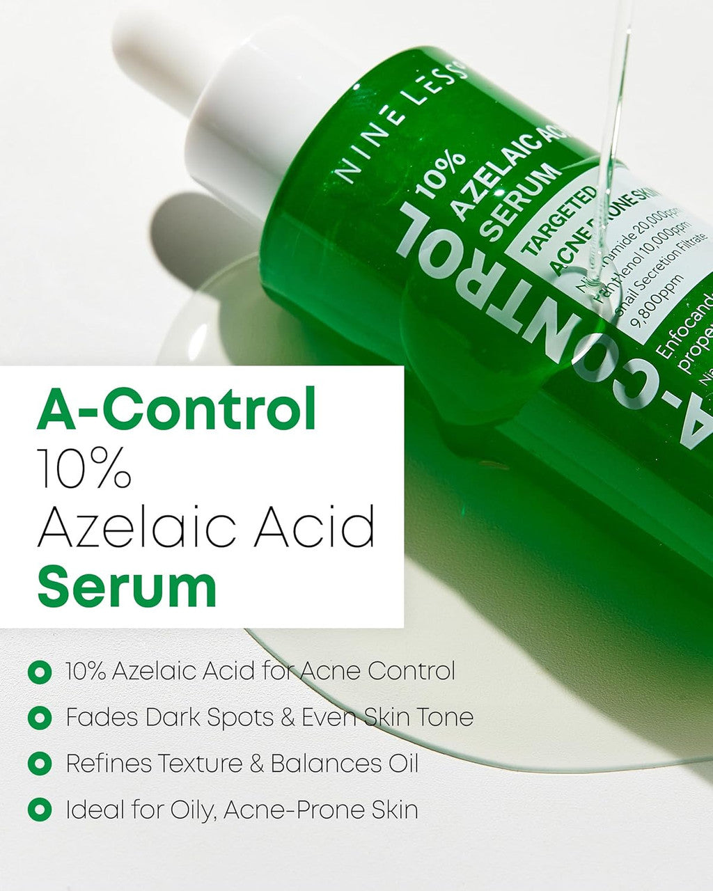 NINELESS : A-Control 10% Azelaic Acid Serum