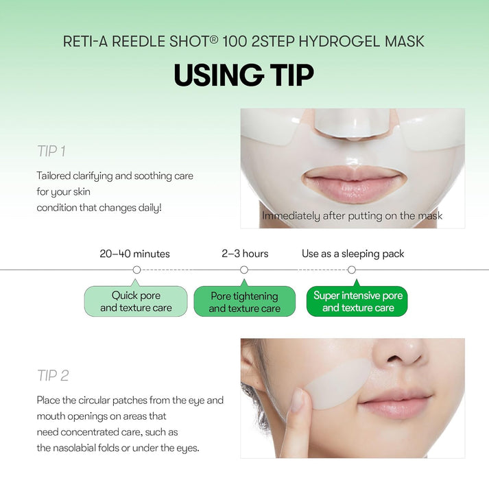 VT : Reti-A Reedle Shot 100 2 Step Hydrogel Mask