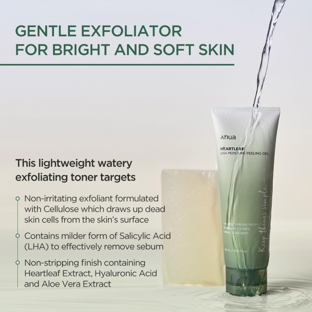 Anua : Heartleaf LHA Moisture Peeling Gel