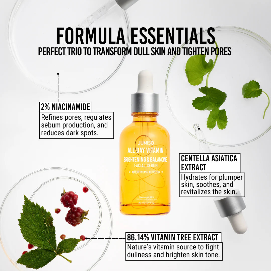 JUMISO : All Day Vitamin Brightening & Balancing Facial Serum
