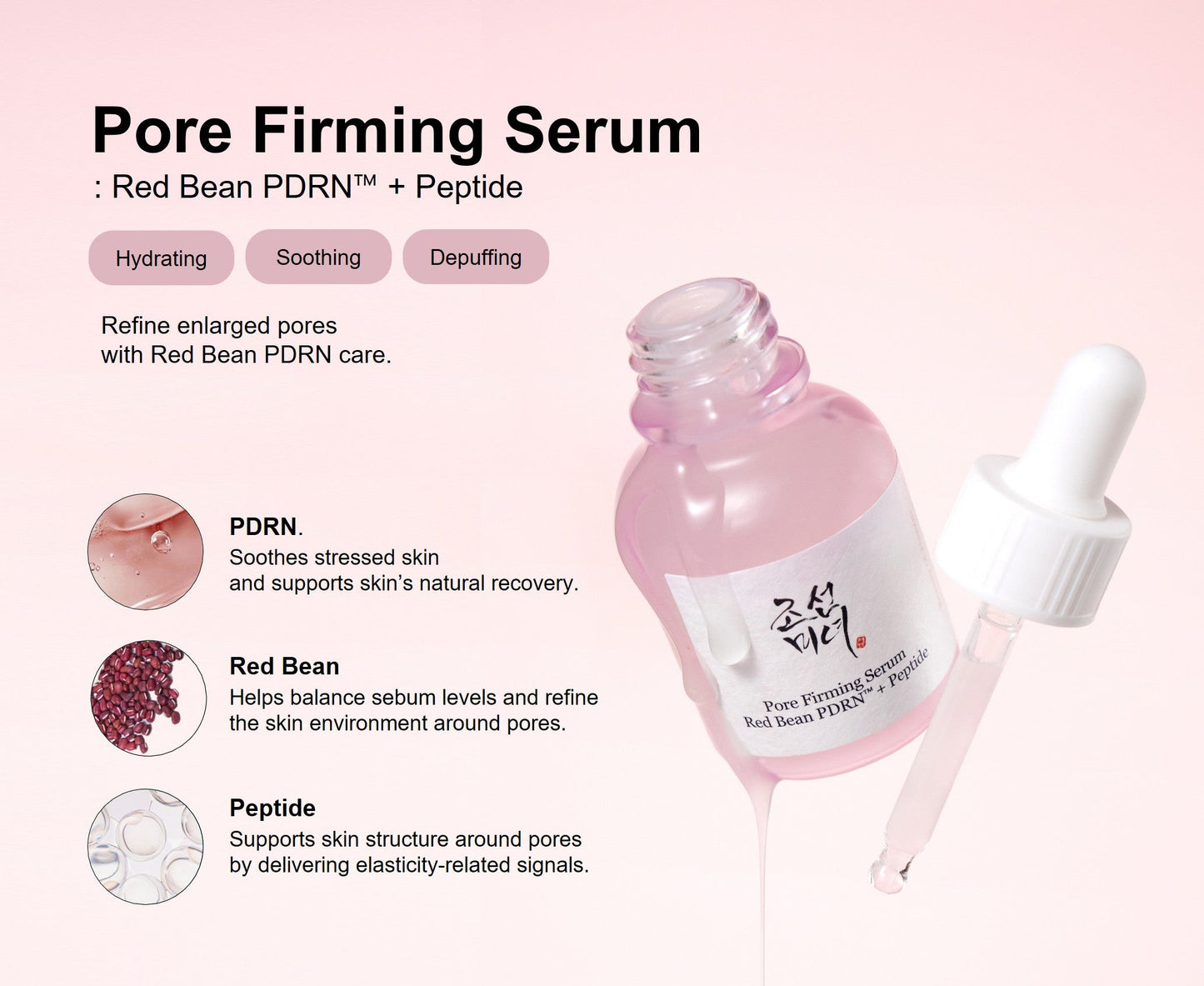 Beauty of Joseon : Pore Firming Serum Red Bean PDRN + Peptide