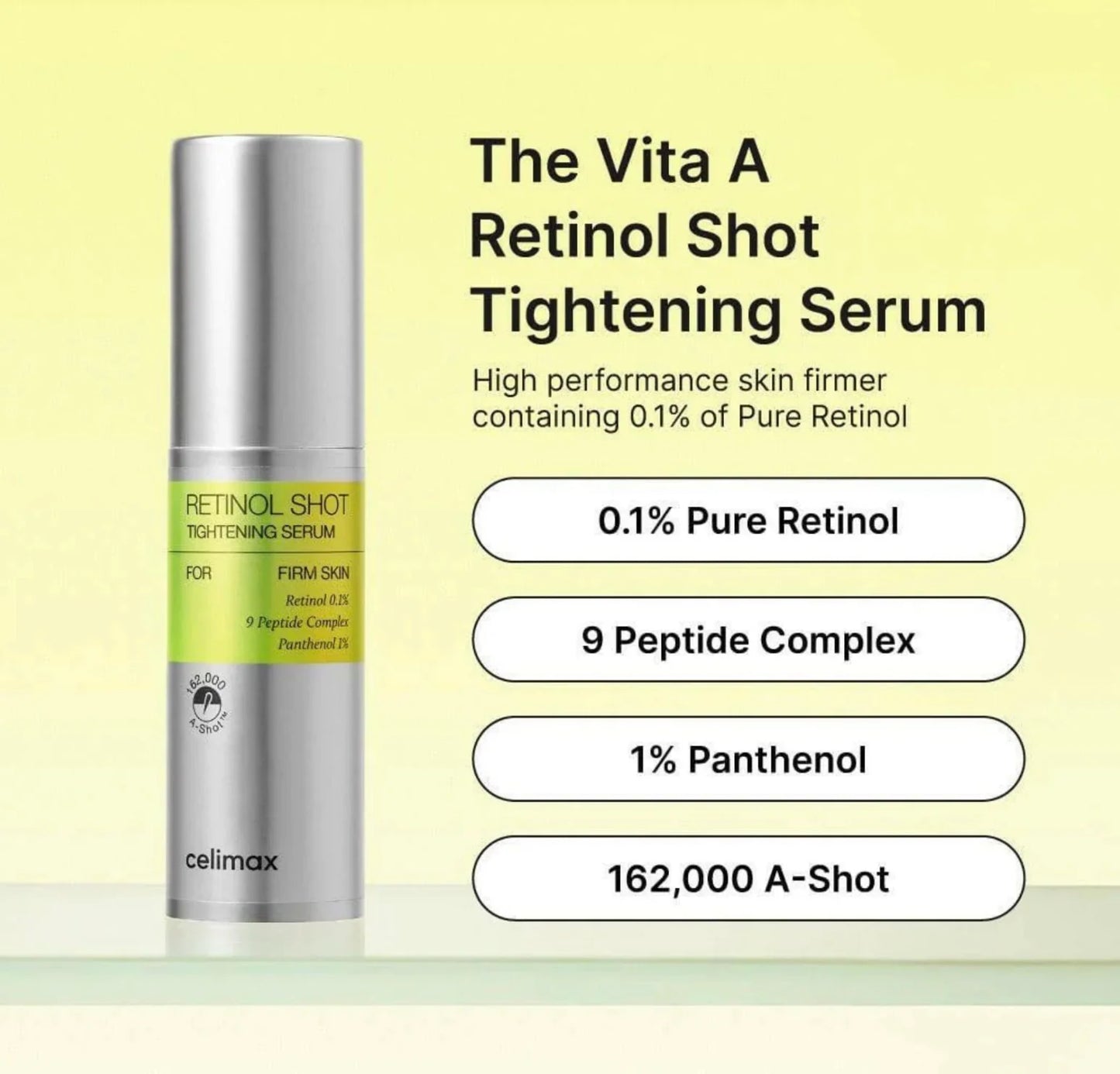 celimax : The Vita-A Retinol Shot Tightening Serum