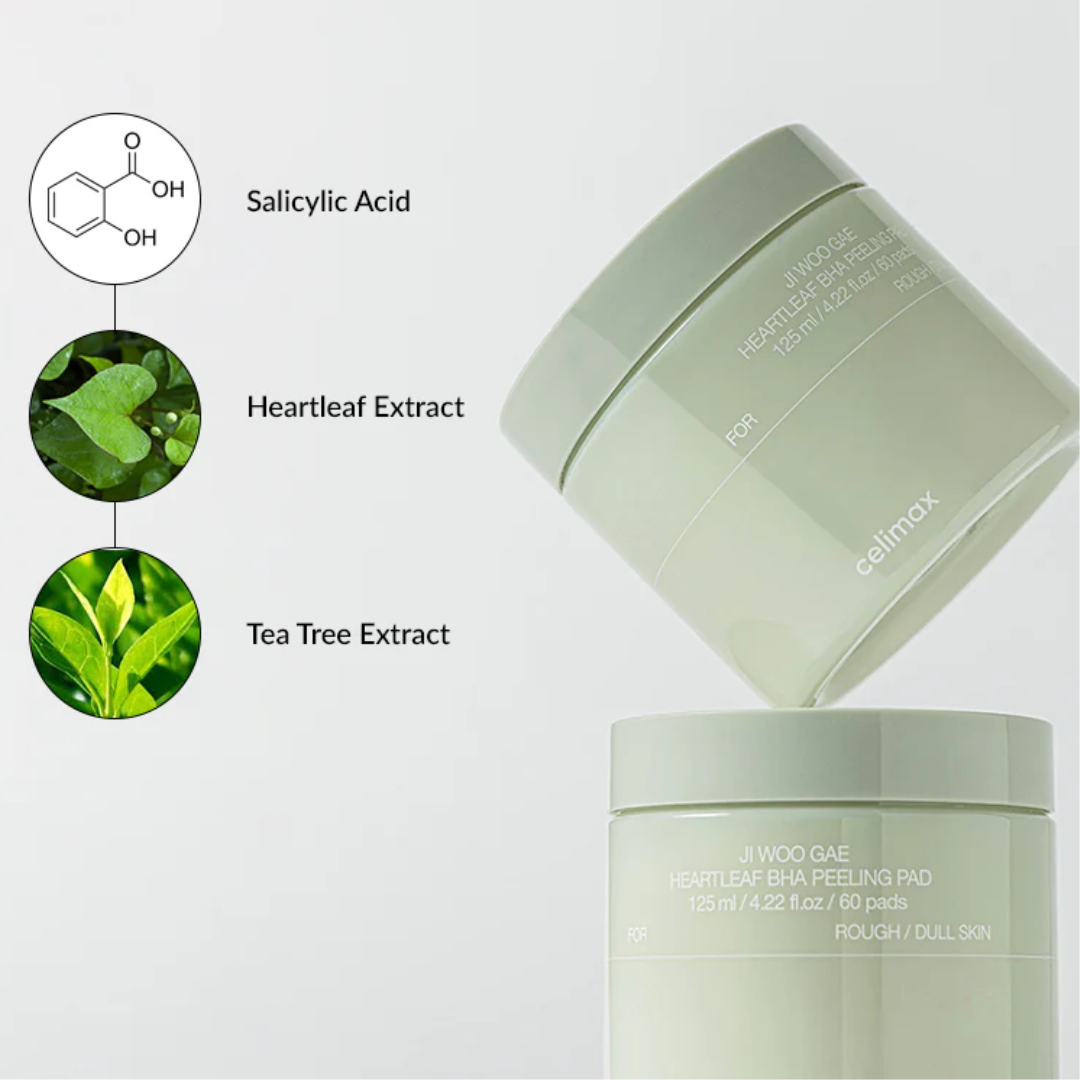 celimax : JIWOOGAE Heartleaf BHA Peeling Pad