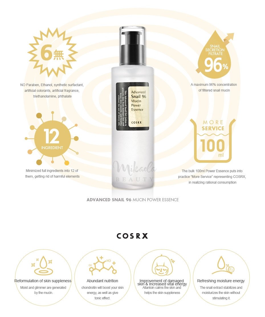 COSRX : Advanced Snail 96 Mucin Power Essence