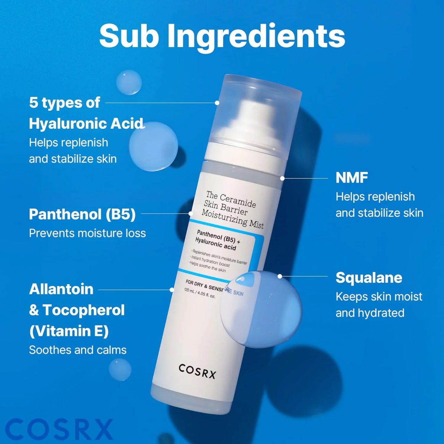COSRX : The Ceramide Skin Barrier Moisturizing Mist