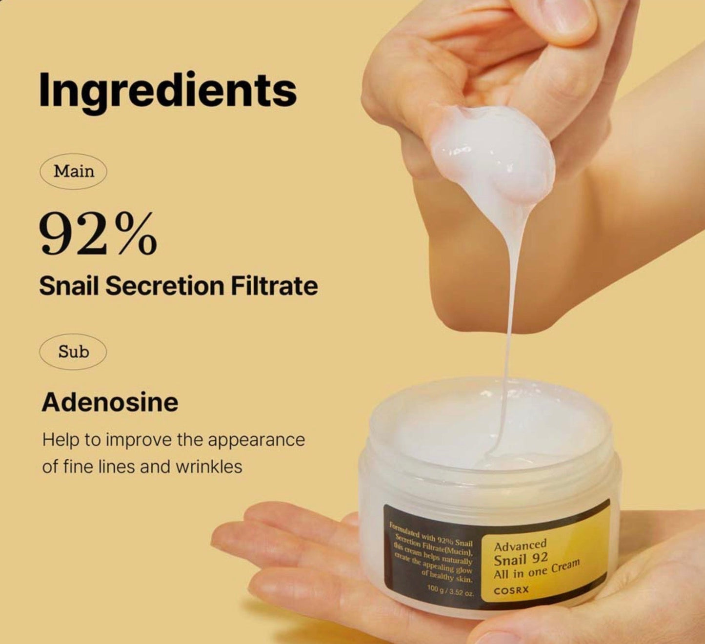 COSRX : Advanced Snail 92 All In One Cream