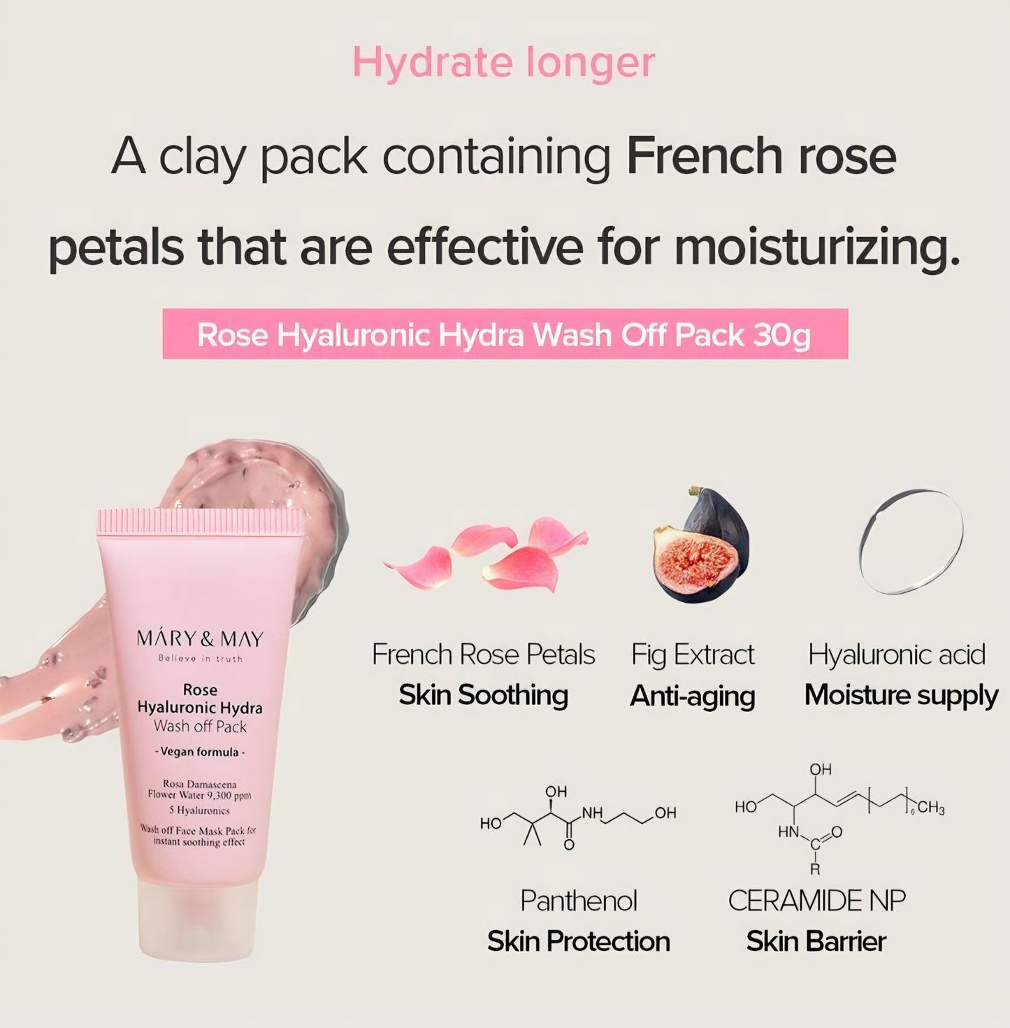 Mary&May : Vegan Wash Off Mask Mini Gift Set