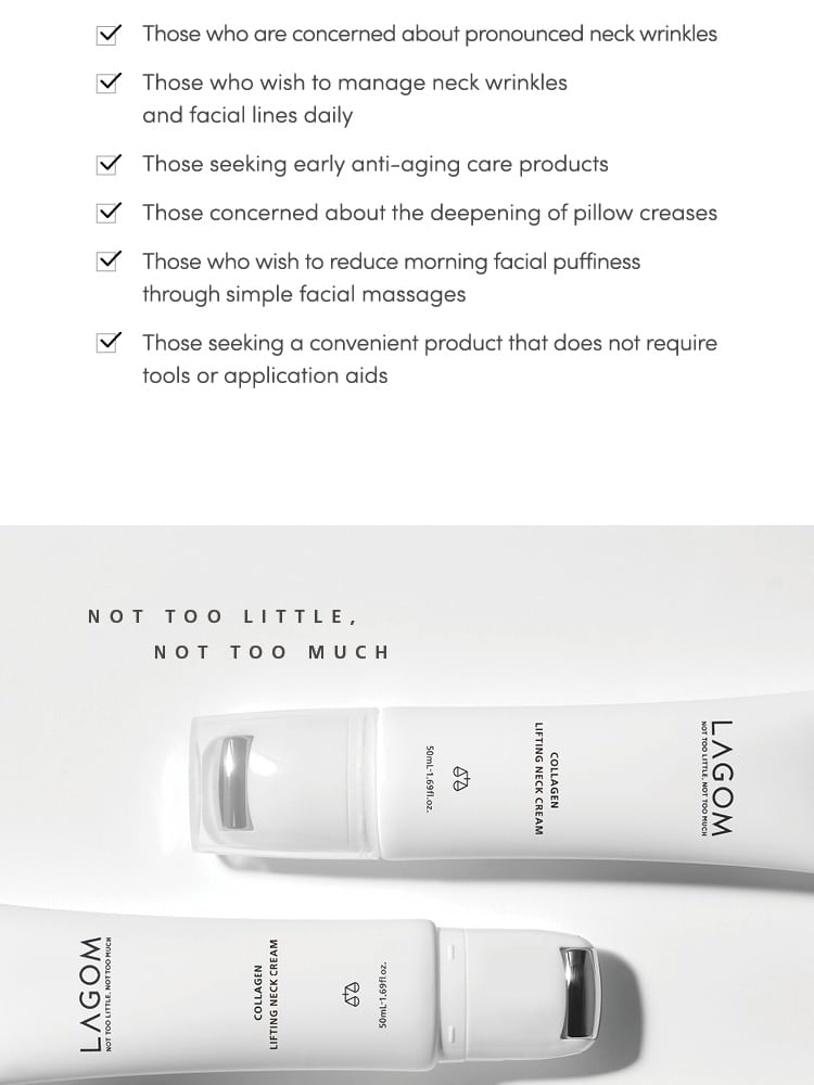 LAGOM : Collagen Lifting Neck Cream