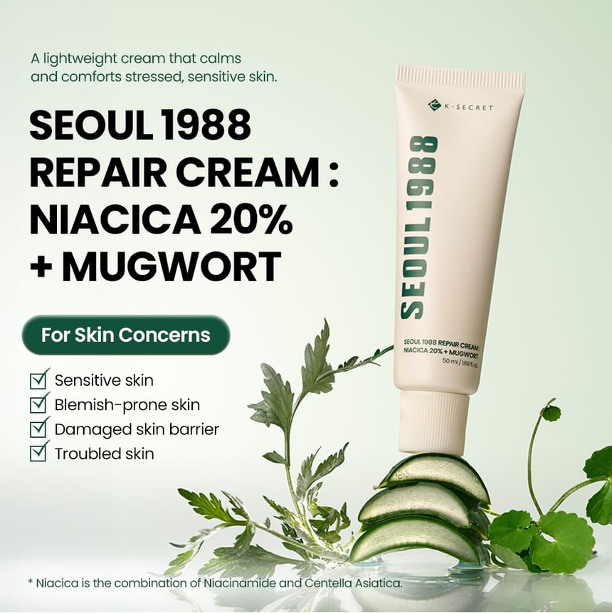 KSECRET : SEOUL 1988 Repair Cream : Niacica 20% + Mugwort