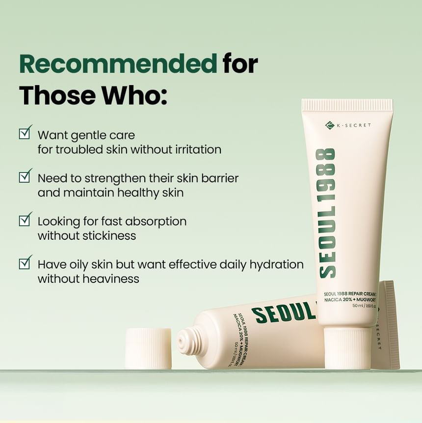 KSECRET : SEOUL 1988 Repair Cream : Niacica 20% + Mugwort