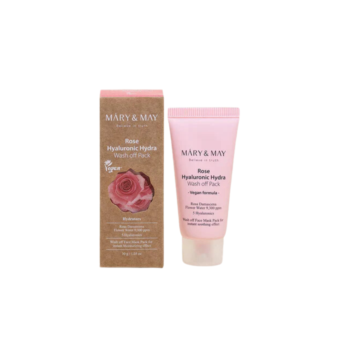 Mary&May : Rose Hyaluronic Hydra Wash Off Mask Pack