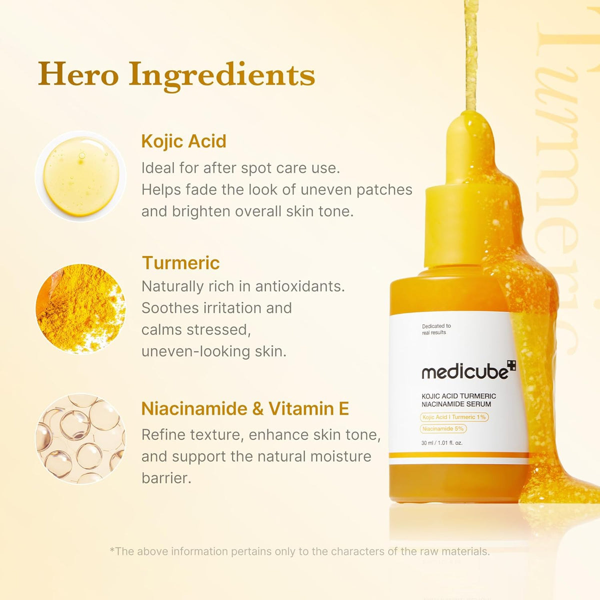 medicube : Kojic Acid Turmeric Niacinamide Serum