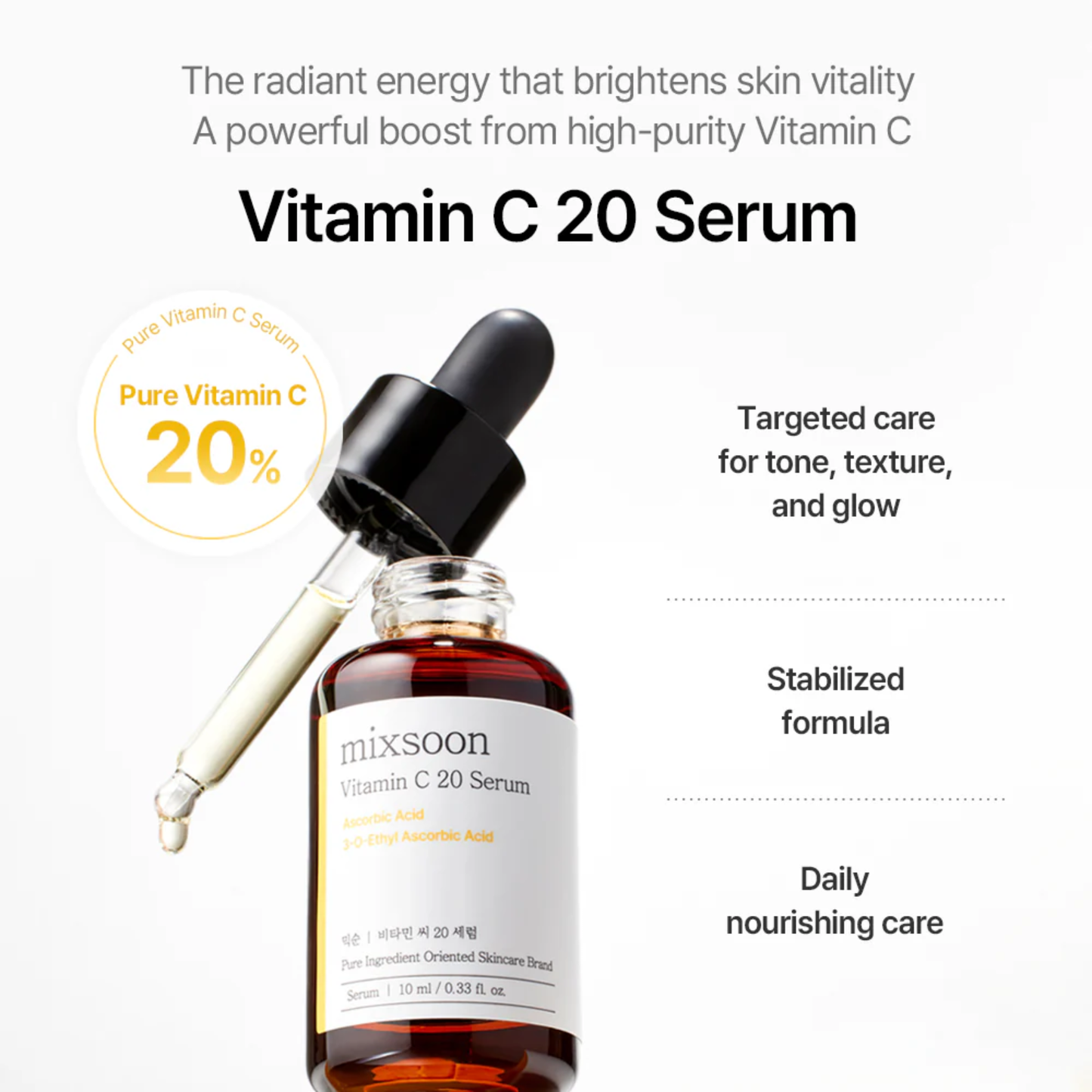 mixsoon : Vitamin C 20 Serum