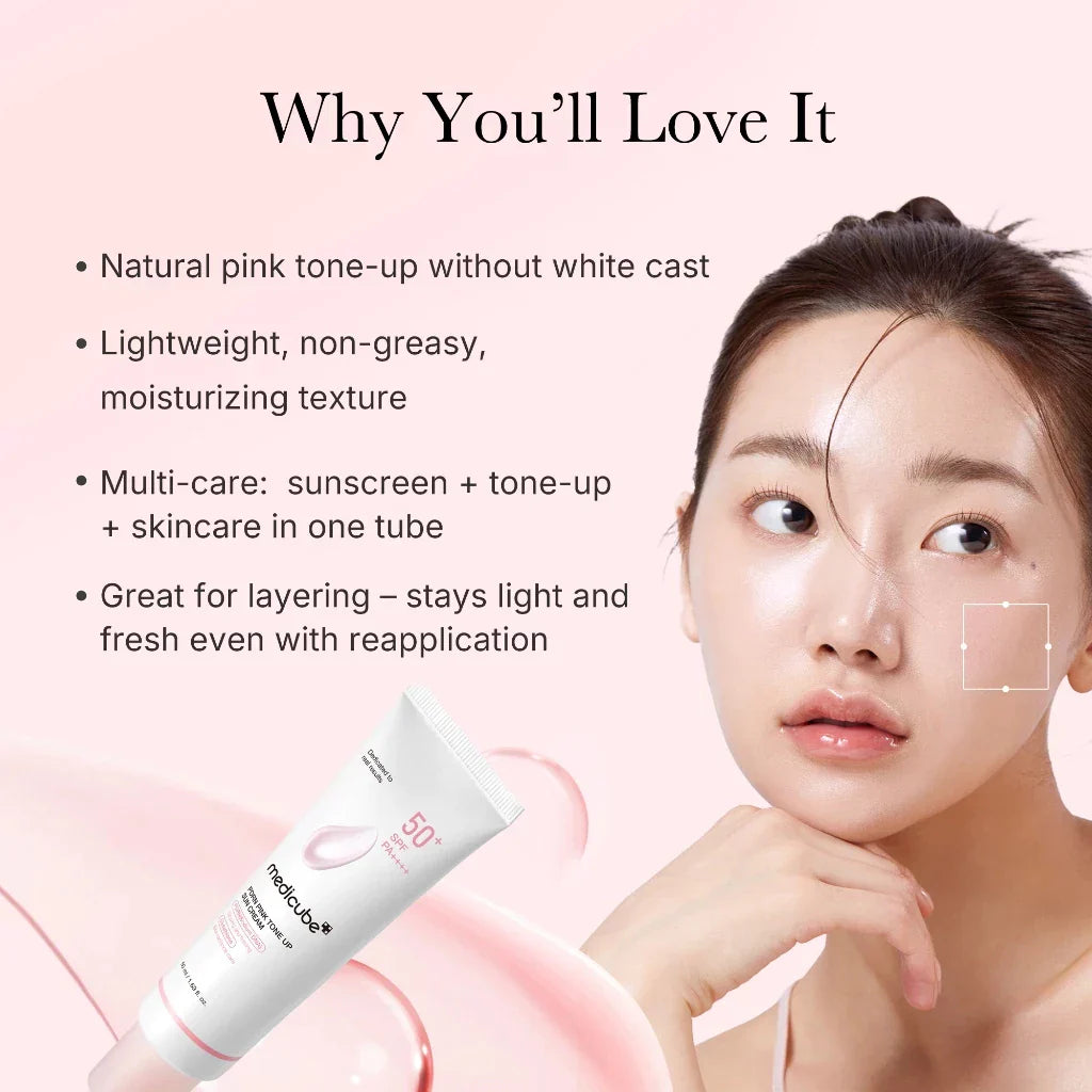 medicube : PDRN Pink Tone Up Sun Cream