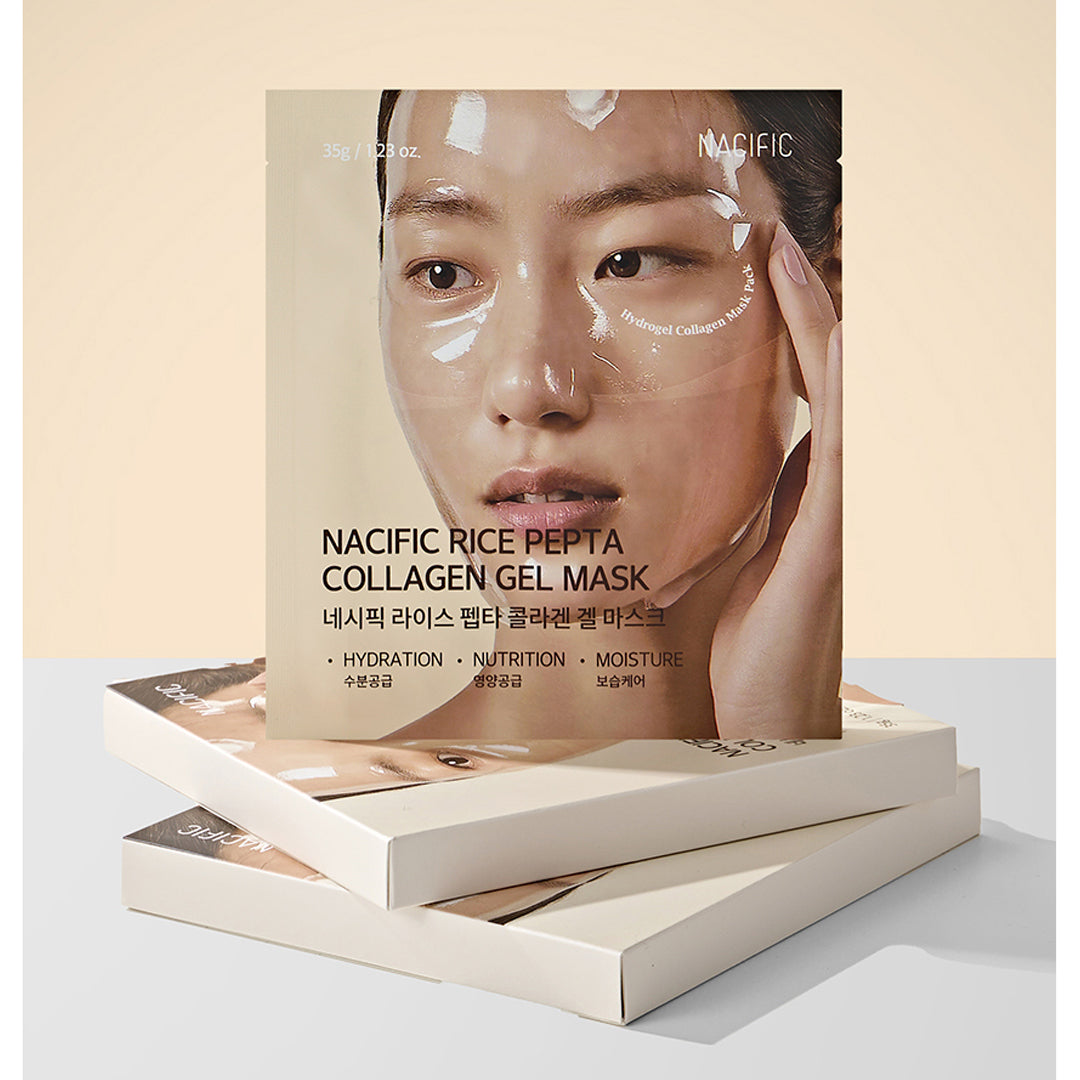 Nacific : Rice Pepta Collagen Gel Mask Set