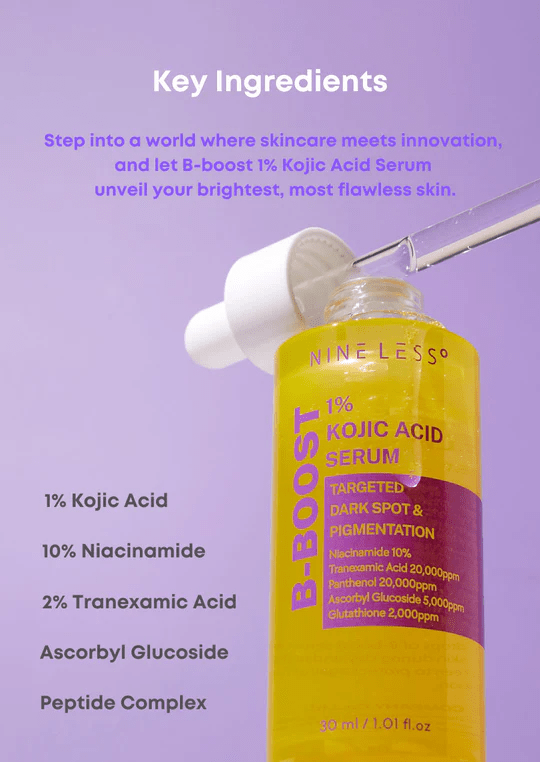 NINELESS : B-Boost 1% Kojic Acid Serum